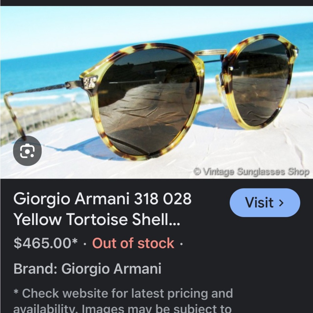 Vintage Giorgio Armani sunglasses - Picture 9 of 9